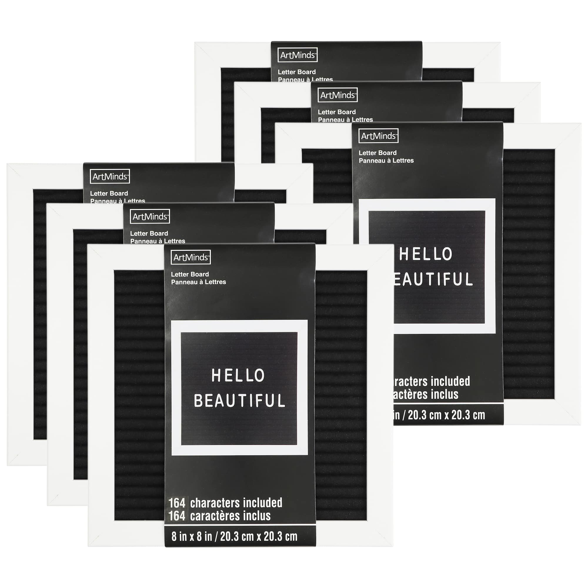 6 Pack: 8" x 8" Felt Letter Board by Make Market